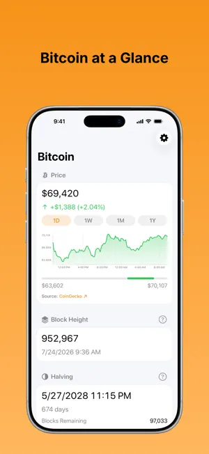 Satoshi Widgets screenshot 1