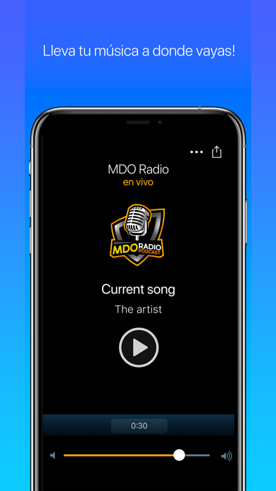 MDO Radio screenshot - Music app preview