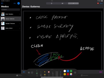 XPatient iPad screenshot