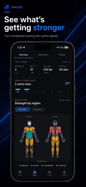 Dialed - Workout Tracker screenshot 2