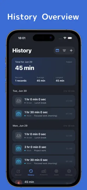 Timery: Time Tracker Stopwatch screenshot 3