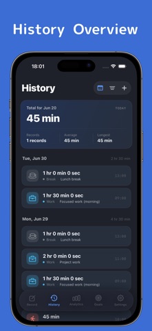 Timery: Time Tracker Stopwatch screenshot