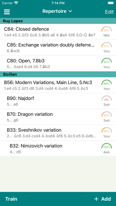 Chess Opener Lite iPhone screenshot 4 - Games app