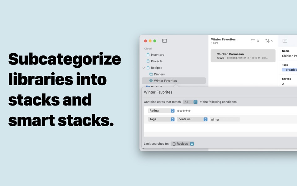 #5. Database - DataOrganizer (macOS) بواسطة: Bayhoff Software