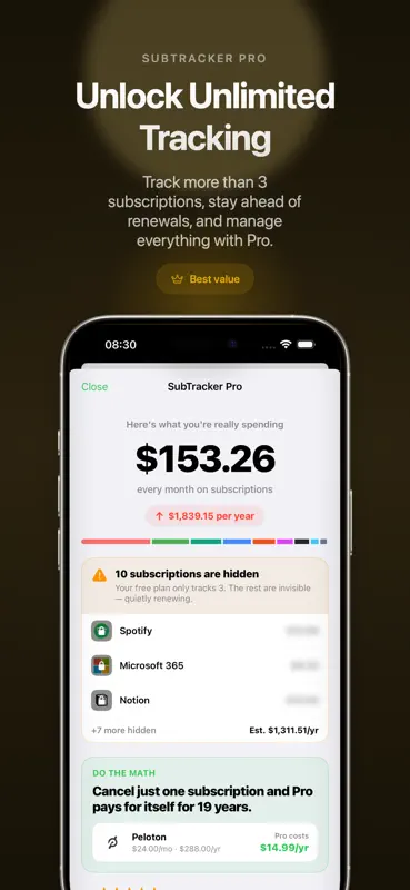 Subscription Tracker & Trials screenshot 7 of 8