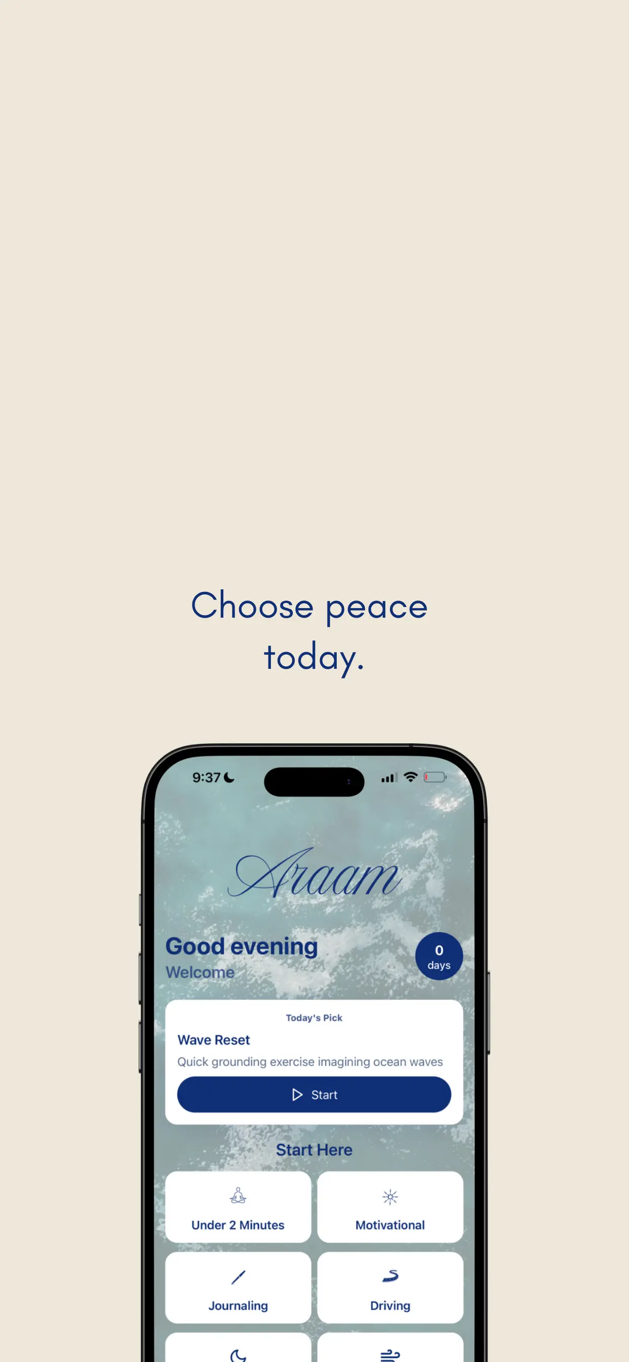 #7. Araam Meditations (iOS) By: Araam Wellness.llc