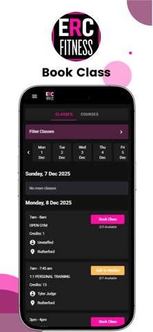 ERC Fitness screenshot