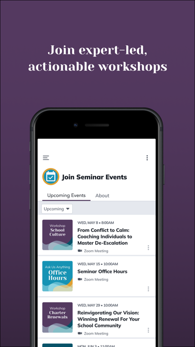 Seminar Community iPhone screenshot
