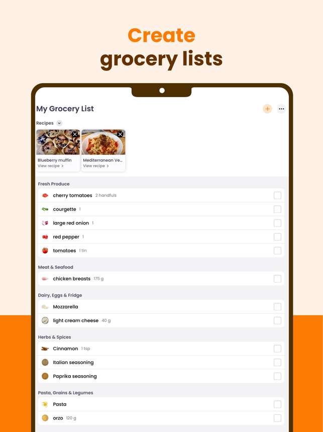 ‎Cook Book Organizer. Meal Plan Screenshot