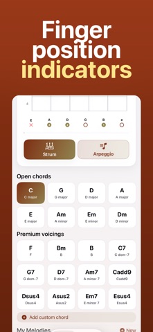 Chord Finder: Guitar Chords iPhone screenshot