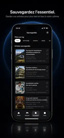Скриншот CalmFeed на iPhone 2