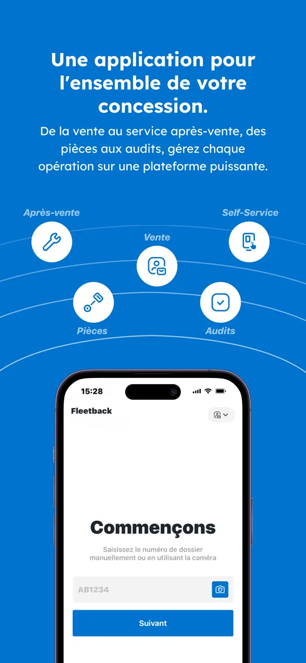 Screenshot #1 pour Fleetback App