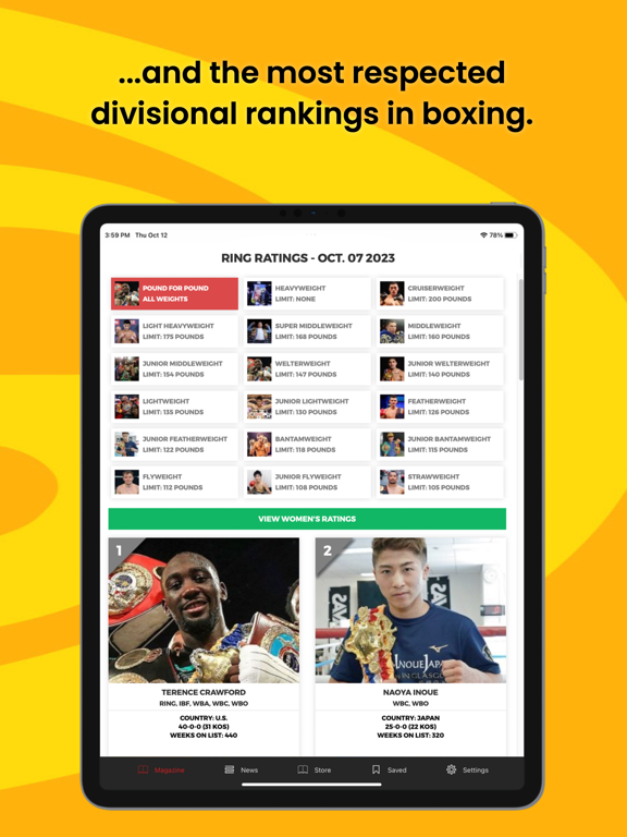 Ring Magazine iPad screenshot 5 - Magazines & Newspapers app