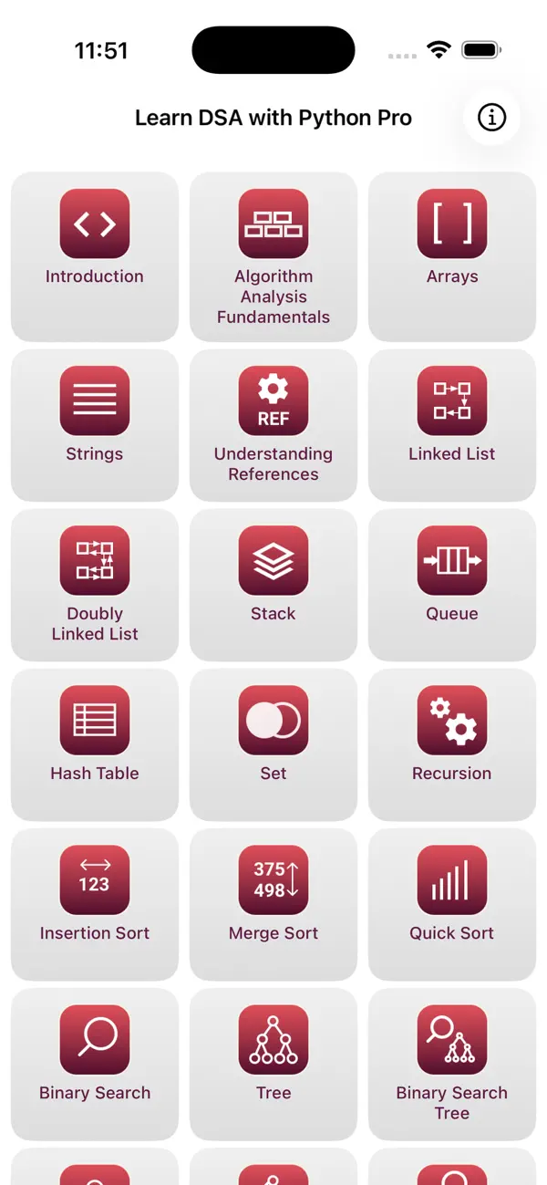 #1. Learn DSA with Python Pro (iOS) di: ALG Software Lab
