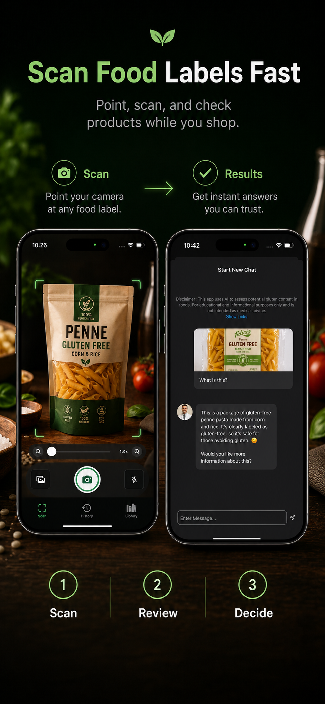 Gluten Free Food Scanner: Leto