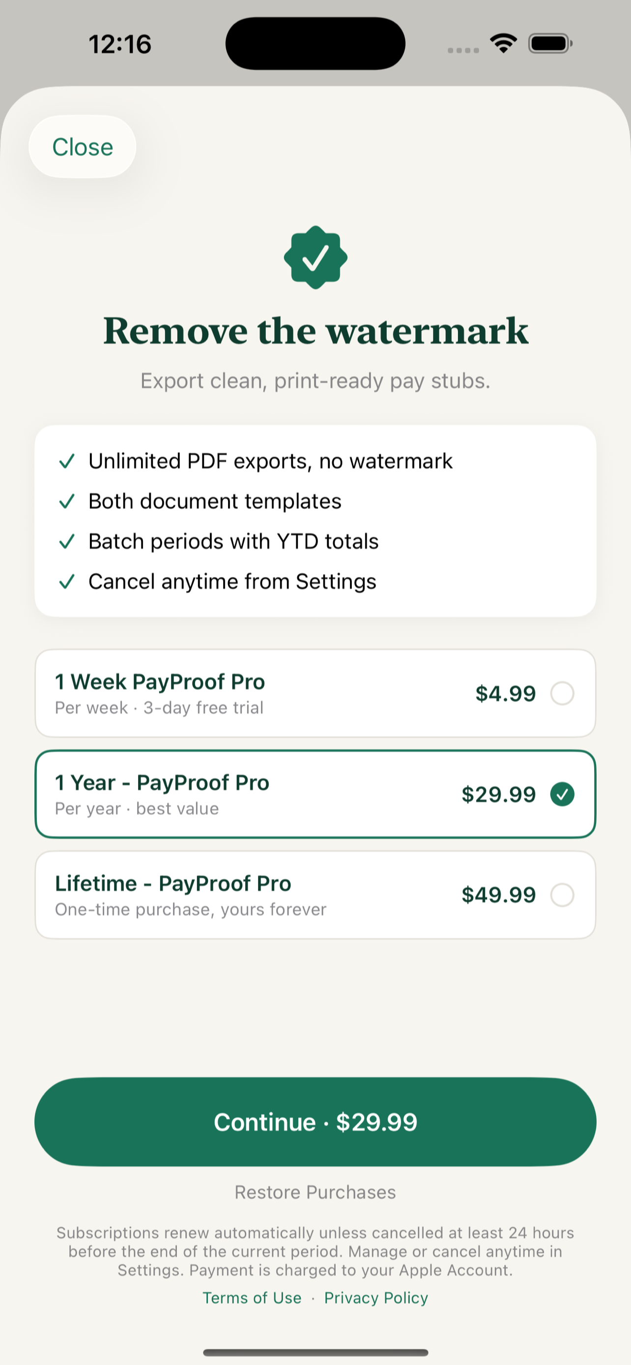 Paystub Generator - PayProof screenshot 5