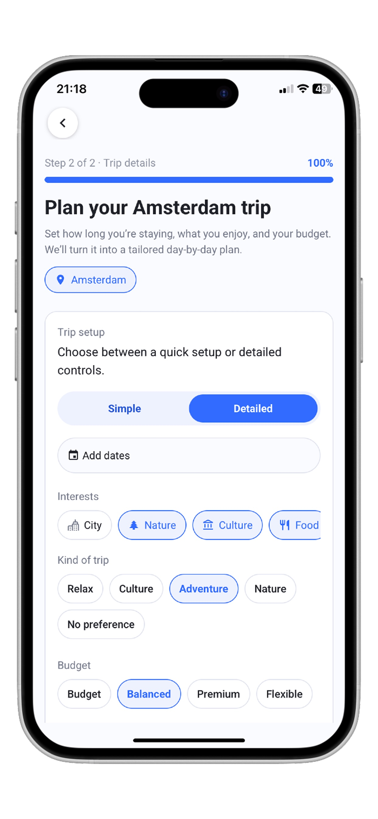 Trip AI Planner Itinerary screenshot 5