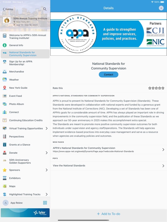 APPA Training Institutes iPad screenshot 3 - Business app