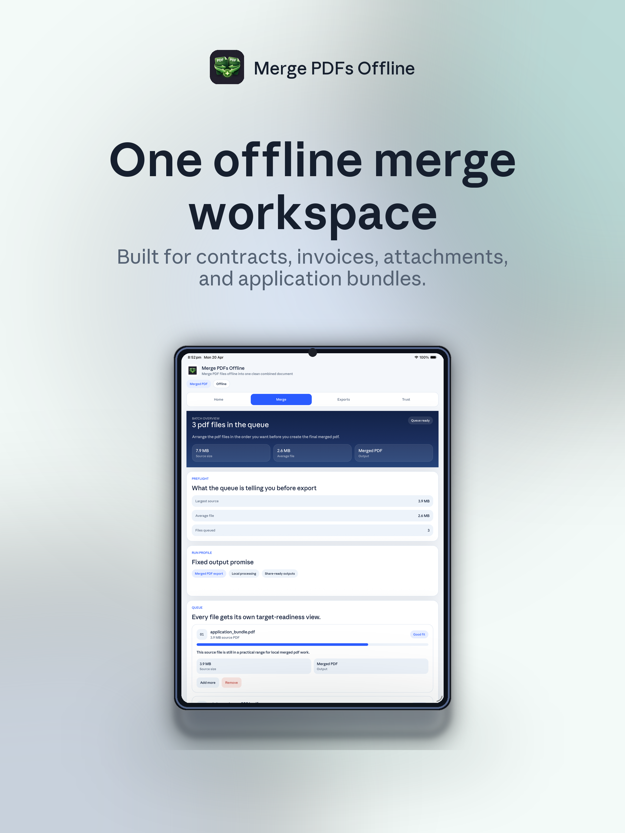 Merge PDFs Offline screenshot 7
