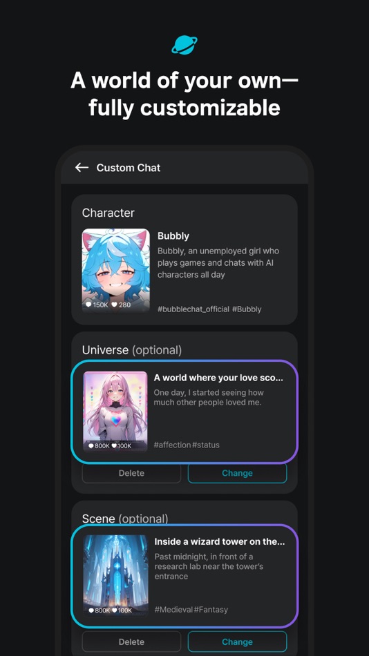 #3. BubbleChat – AI character chat (iOS) 由: Bubble Tap CO.,LTD.