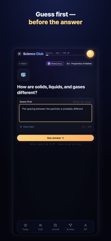 Scientist Club: STEM Quiz iPhone screenshot