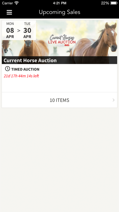 HorseBid Screenshot