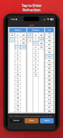 EyeList iPhone screenshot