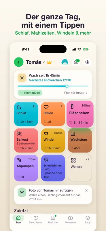 nappi: Baby Tracker & Tagebuch screenshot 2 of 10