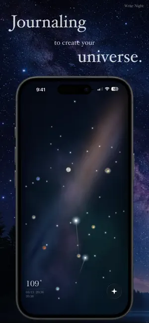 Write Night -日記で作る星空 screenshot 1