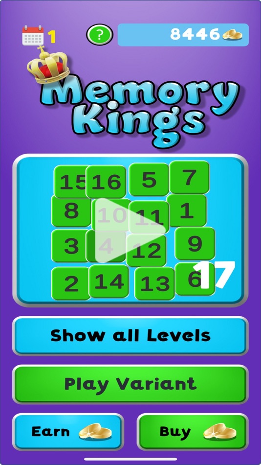 #1. Memory Kings (iOS) 由: Peter Koning
