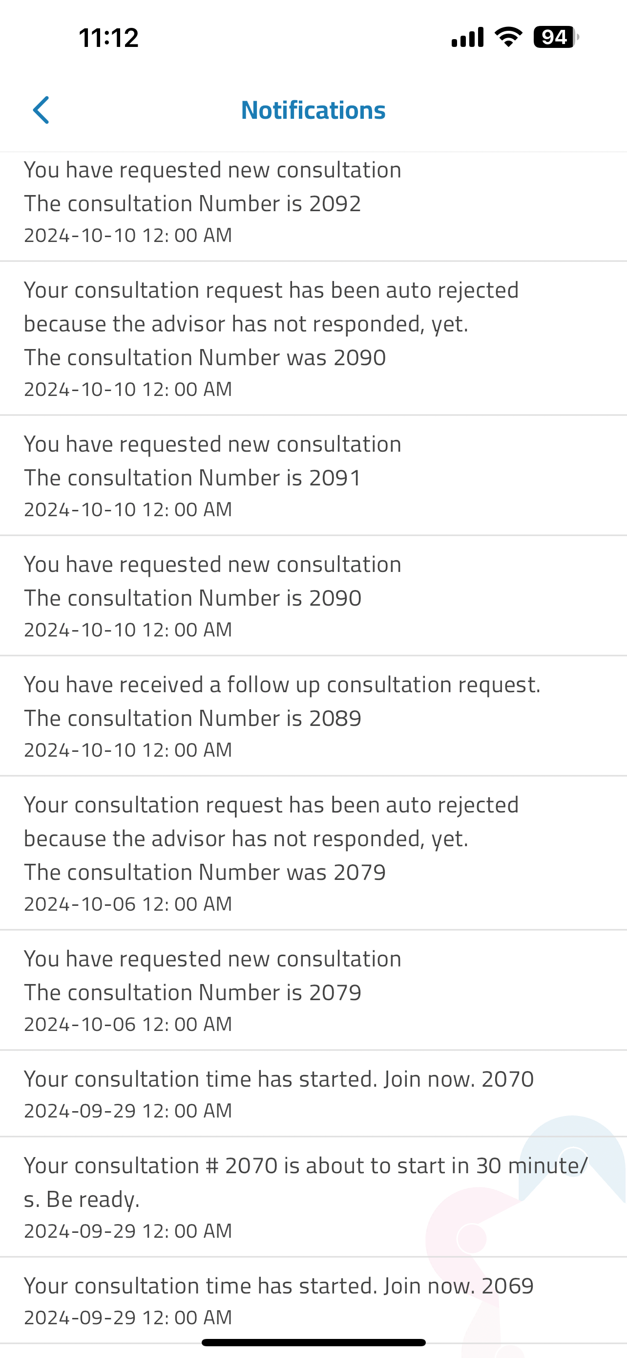 Osraty - Consultations screenshot 9