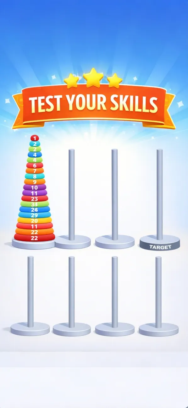Screenshot #3 pour Tour de Hanoï:Casse-tête Piles