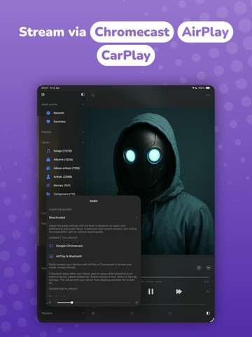 Evermusic: Cloud Music Player iPad screenshot