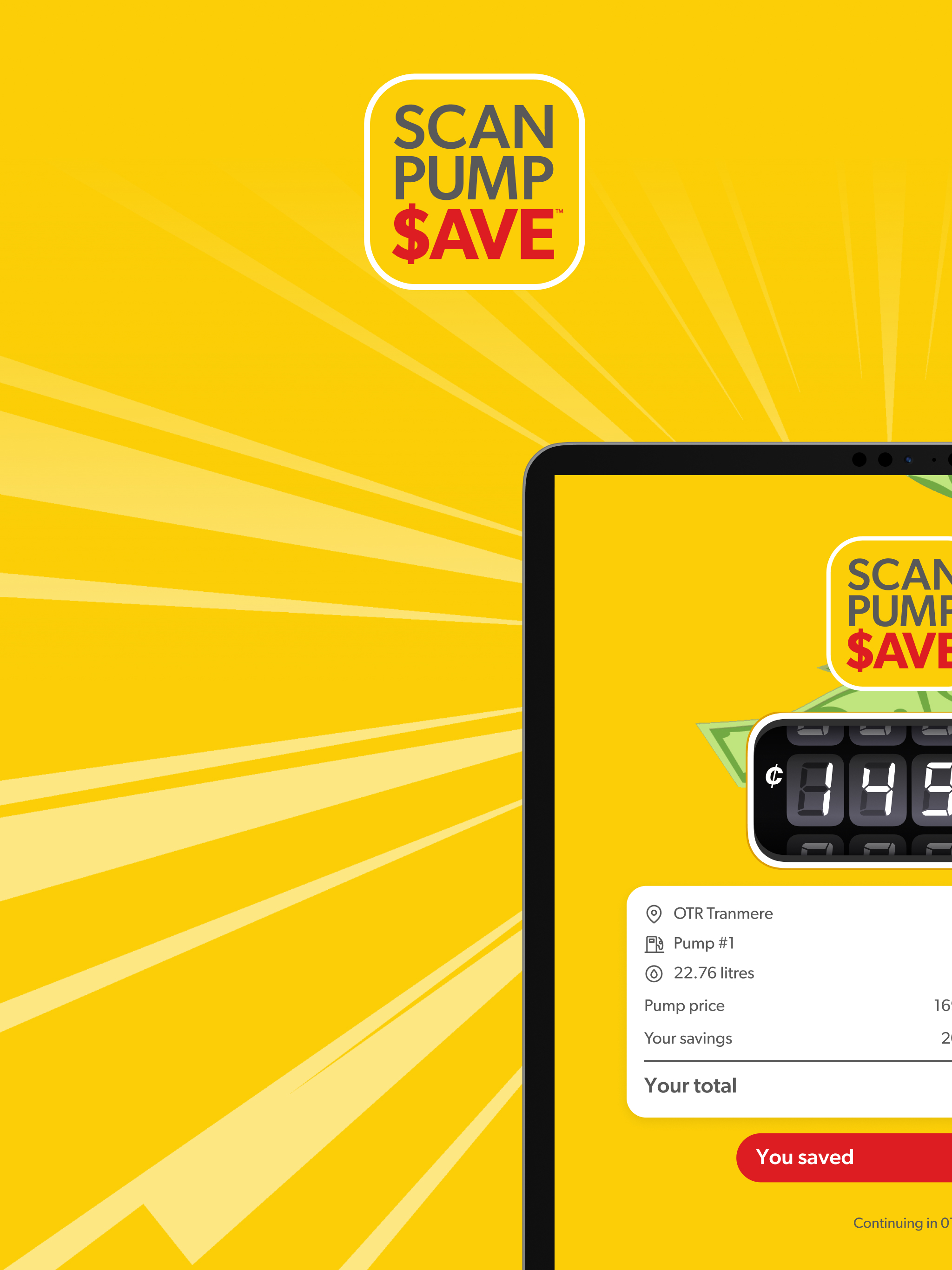Scan Pump Save App