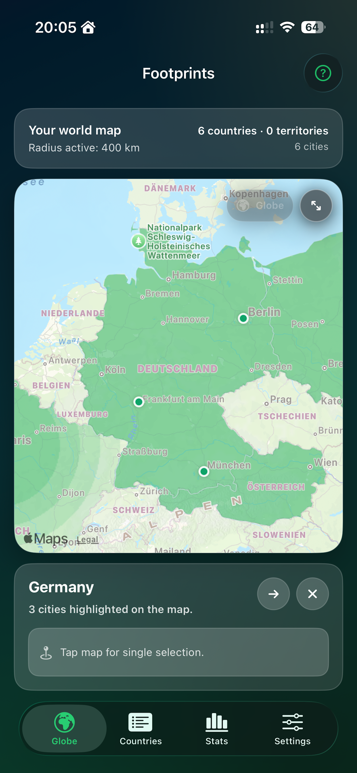 Footprints Map screenshot 5