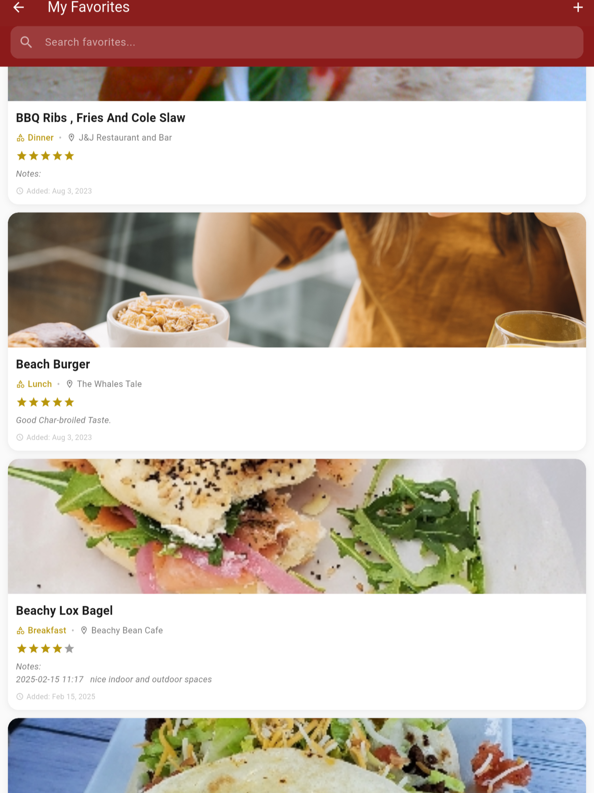 FavBites - Food Favorites screenshot 15