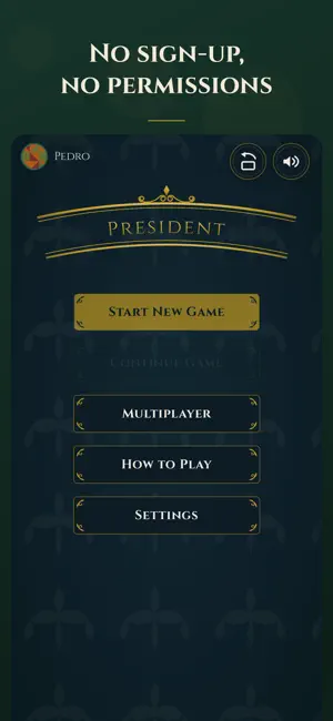 President App Card Game screenshot 1