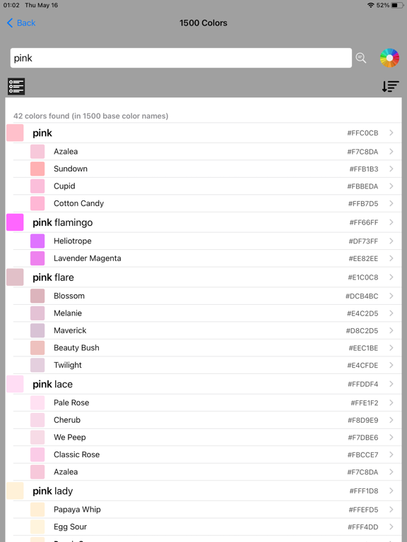 Color Name Recognizer Camera iPad screenshot 6 - Utilities app