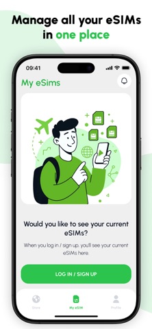 Tahlava eSIM iPhone screenshot