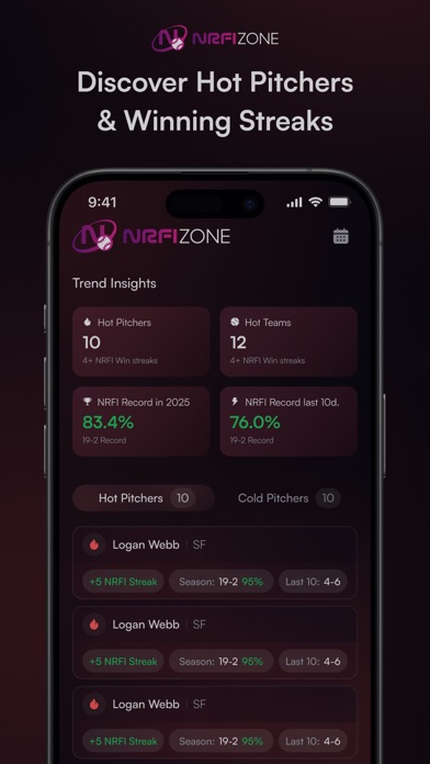 NRFI Zone iPhone screenshot 5 - Sports app