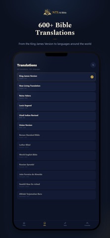 NTS AI Bible iPhone screenshot