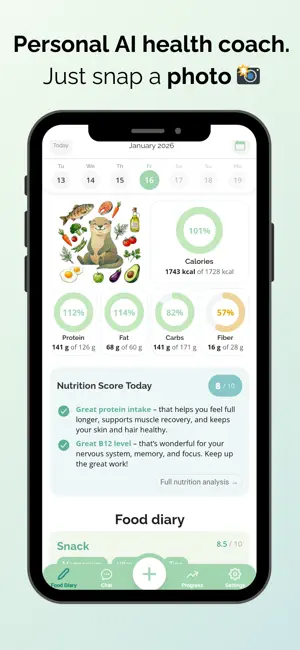 Nutria: Food & Vitamin Tracker screenshot 2