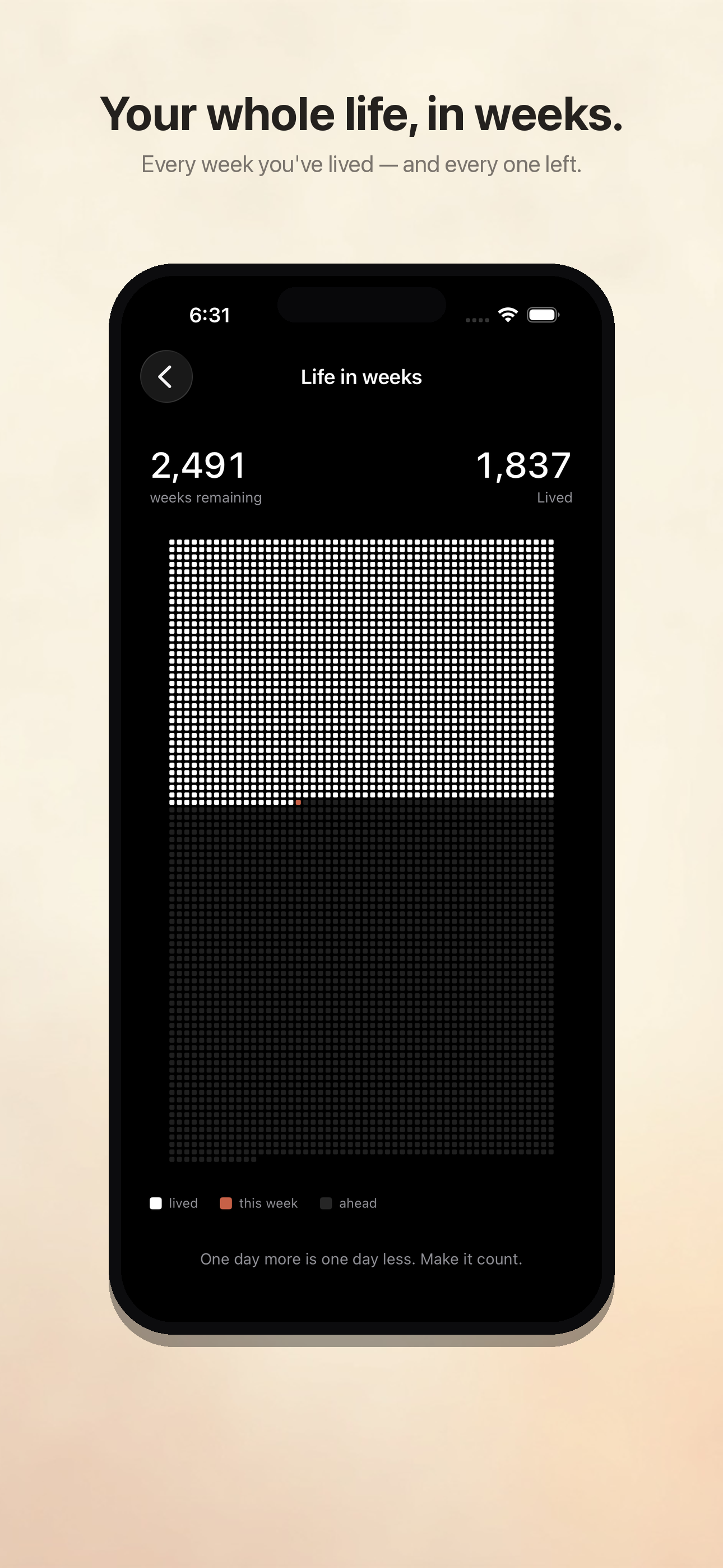 RemainingWeeks: Time Left screenshot 3