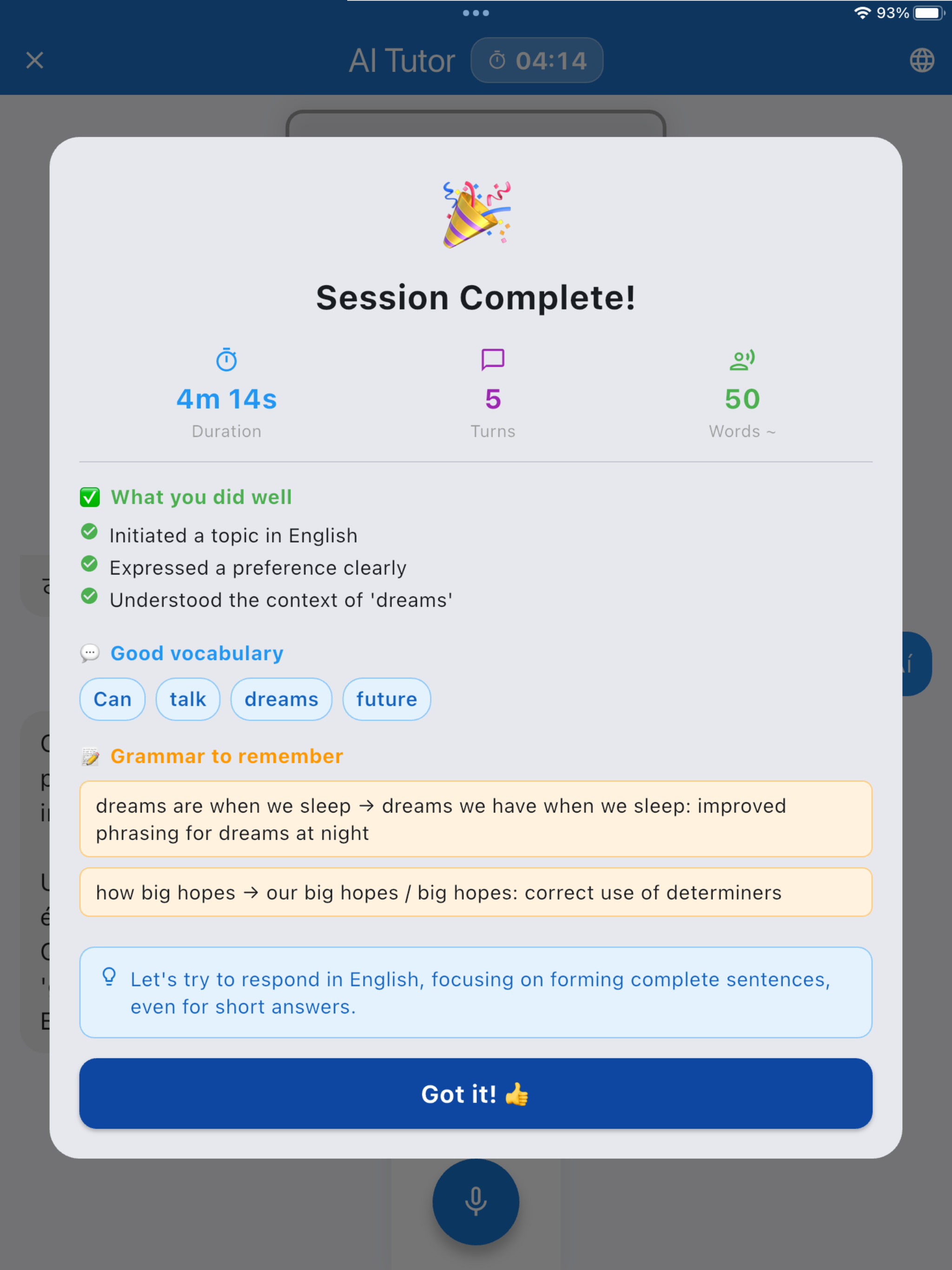 Alice: AI English Tutor