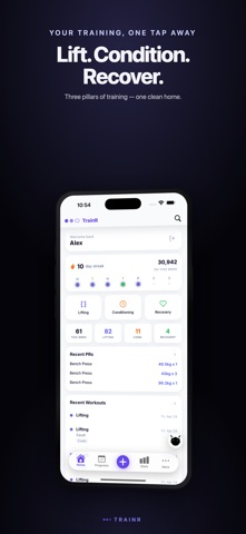 TrainR - Workout Tracker Screenshot 1 of 10