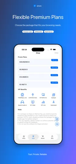 Скриншот Strom VPN на iPhone 3
