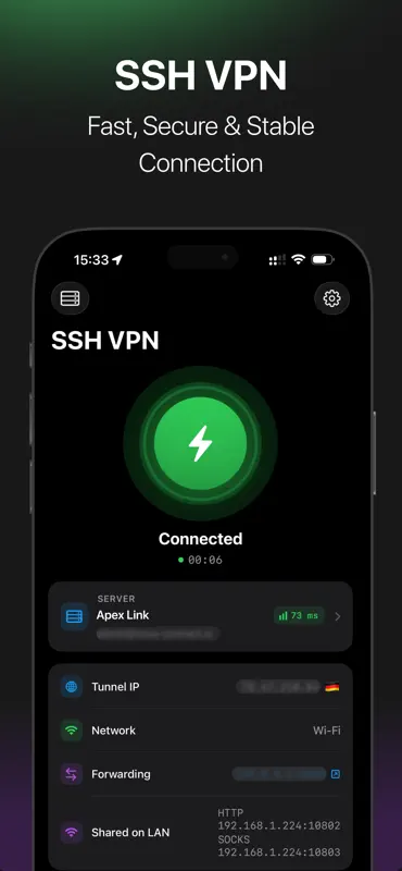 SSH VPN - Port Forwarding screenshot 2 of 4