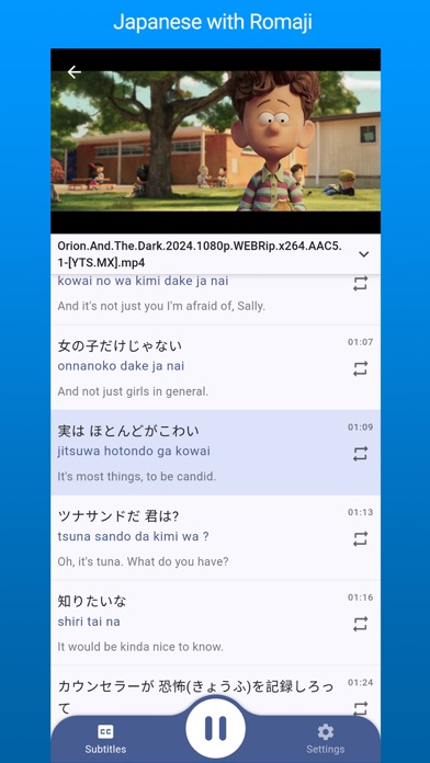 Dual Subtitles Player Screenshot