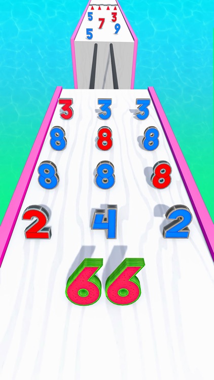Number Match Puzzle Running 3D