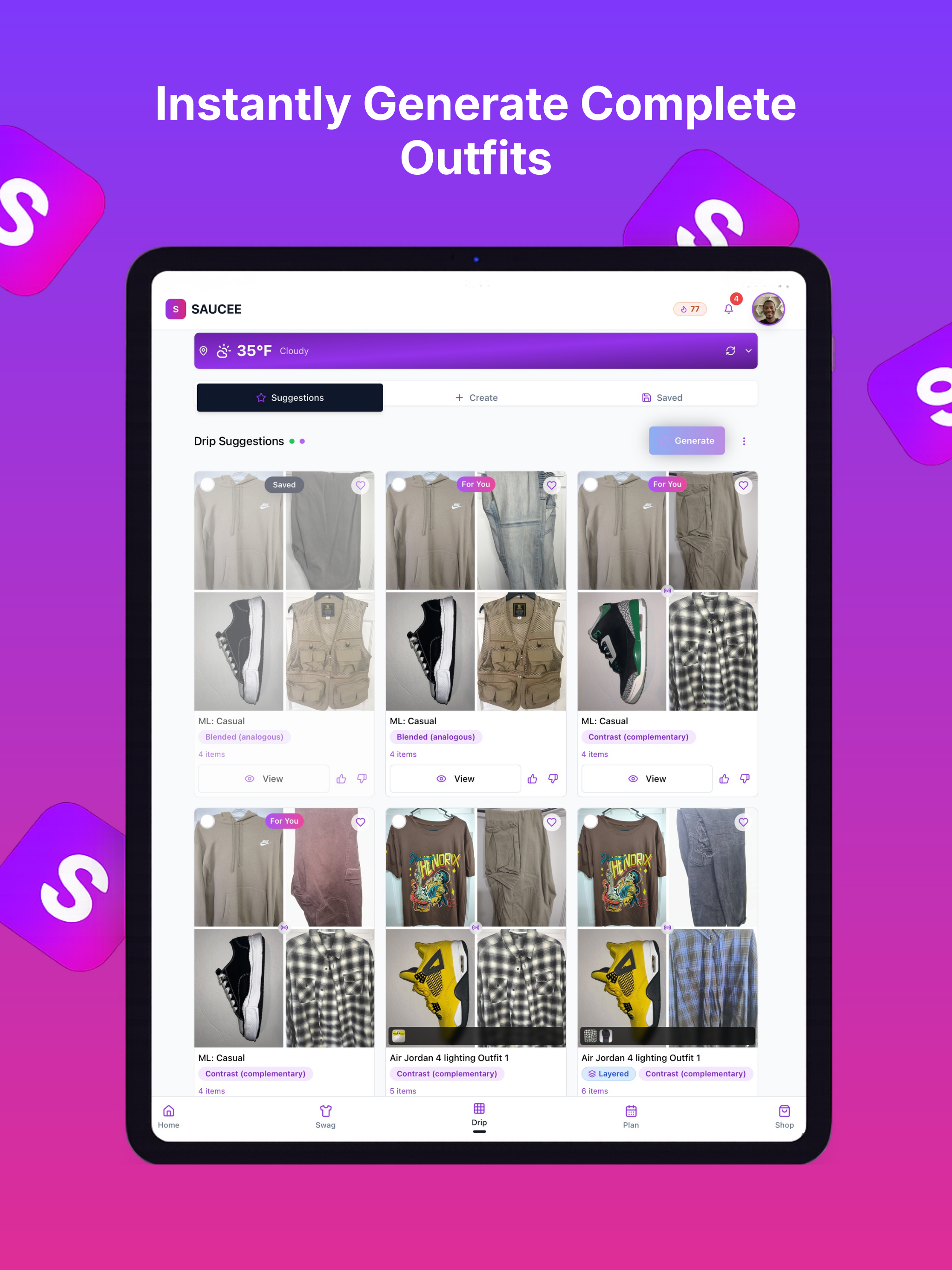Saucee: Outfit Generator screenshot 13